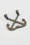 Çapa Çelik Kolye Ucu 3,5 cm - Siyah