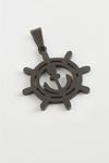 Çapa Çelik Kolye Ucu 2,5 cm - Siyah