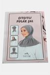 Çıtçıtlı Fular Şal - Siyah