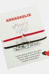 2'li Kalp Mıknatıslı Arkadaşlık Bilekliği - Kırmızı