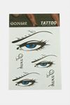 Göz Tattoo Dövme Sticker - Beyaz