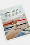 2 Adet Kalp İp Bileklik - Beyaz
