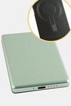 TG06 Mini Manyetik 5000 mAh Power Bank Taşınabilir Şarj Cihazı - Yeşil