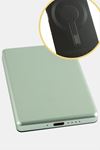TG06 Mini Manyetik 5000 mAh Power Bank Taşınabilir Şarj Cihazı - Yeşil
