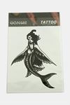 Deniz Kızı Tattoo Dövme Sticker - Beyaz