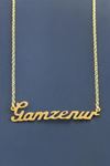 Gamzenur İsimli Kolye - Sarı