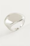 Oval Metal Yüzük - Gümüş Rengi