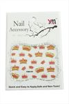 Taç Tırnak Aksesuarı Tattoo Sticker - Beyaz