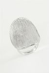 Oval Metal Yüzük - Gümüş Rengi
