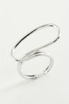 Oval Metal Yüzük - Gümüş Rengi