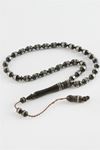 Arpa Kesim İşlemeli Kuka Tesbih 8*10 mm - Siyah