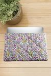 Çiçek Desenli Labtop Bilgisayar Çantası 13*14 inç - Ebruli