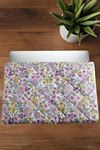 Çiçek Desenli Labtop Bilgisayar Çantası 15*16 inç - Ebruli