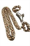 leopar Desenli Bugidi Saç Şekillendirici Sünger Set - Kahverengi