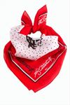 Atatürk İmzalı Desenli Bandana 50*50 - Kırmızı