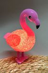 Kuğu Işıklı Biblo 13 cm - Pembe