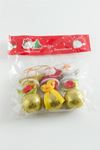 3 Adet Noel Baba Yılbaşı Ağaç Süsü - Ebruli