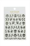 Çini Desenli Tattoo Dövme Sticker - Siyah