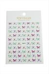 Kelebek Tattoo Dövme Sticker - Beyaz