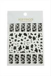 Leke Desenli Tattoo Dövme Sticker - Siyah