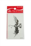 Taç Yarasa Tattoo Dövme Sticker - Beyaz