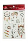 Kızılderili Tattoo Dövme Sticker - Beyaz