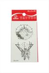 Çiçek Tattoo Dövme Sticker - Beyaz