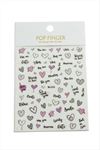 Kalp Tattoo Dövme Sticker - Pembe