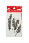Yaprak Tattoo Dövme Sticker - Beyaz