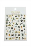 Cadı Tattoo Dövme Sticker - Siyah