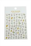 Tavşan Havuç Tattoo Dövme Sticker - Beyaz