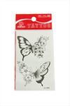 Kelebek Tattoo Dövme Sticker - Beyaz