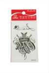 Çiçek Tattoo Dövme Sticker - Beyaz