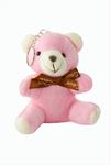 Ayıcık Peluş Çanta Anahtarlık 12 cm - Pembe