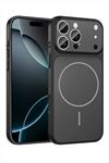 İphone 15 Pro Max Uyumlu 17 Pro Max Görünümlü Magsaff Kapak Kılıf - Siyah