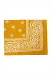 Çini Desenli Bandana 50*50 - Hardal Sarı
