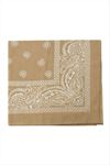 Çini Desenli Bandana 50*50 - Sütlü Kahve