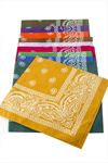 Çini Desenli Bandana 50*50 - Mavi