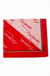Atatürk İmzalı Desenli Bandana 50*50 - Kırmızı