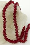 Renkli Kristal Dizi Taş 6 mm - Bordo