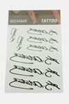 Atatürk Tattoo Dövme Sticker - Beyaz