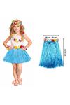 Hawaii Hula Eteği Mavi Renk 40 cm