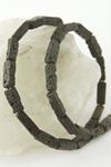 1,3 cm Dikdörtgen Boru Lav Taşı - Siyah