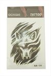 Kurt Tattoo Dövme Sticker - Beyaz