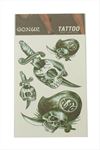 Kuru Kafa Tattoo Dövme Sticker - Beyaz