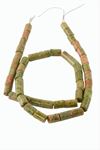 6*8 mm Boru Unakit Taşı - Yeşil