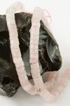 6 mm Disk Pembe Kuvars Taşı - Açık Pembe