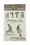 Atatürk Temalı Tattoo Dövme Sticker - Beyaz