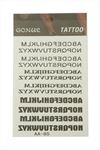 Yazılı Tattoo Dövme Sticker - Beyaz