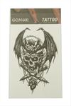 Yarasa Tattoo Dövme Sticker - Siyah